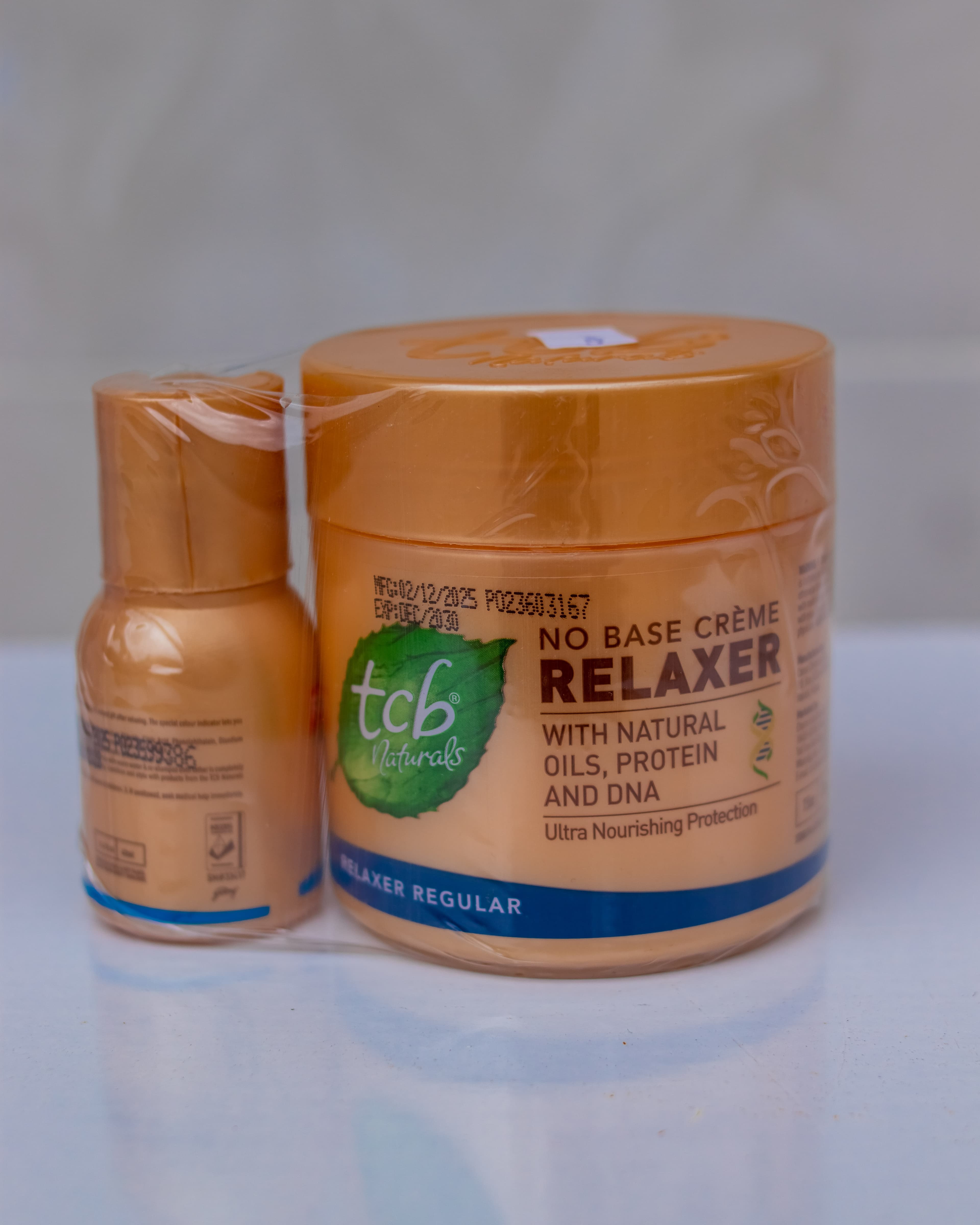 TCB Hair relaxer with natural oils , protein and DNA